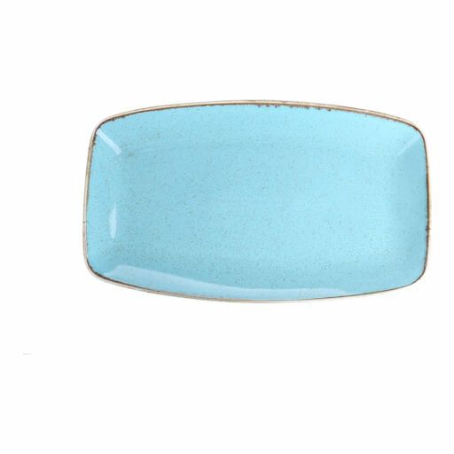 118432 Seasons Turquoise Oval Plate 32cm