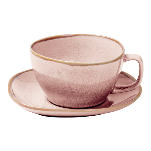 Ming Untertasse für Schale mit Henkel rose