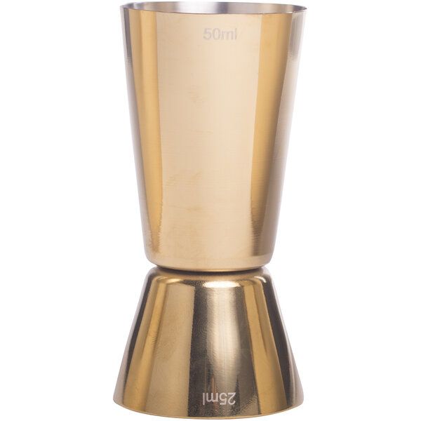 Messbecher 25/50ml vergoldet