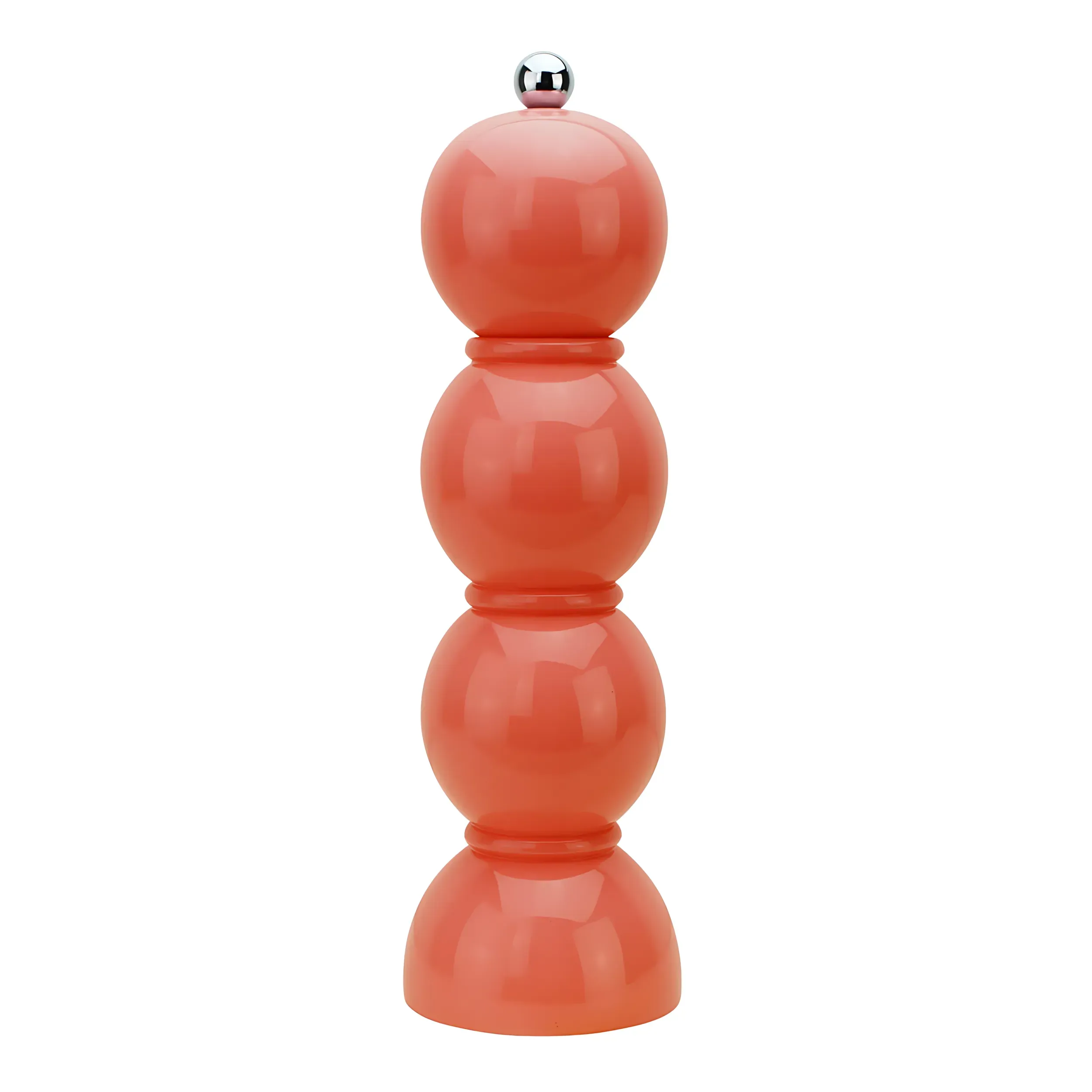 Salt & Pepper Mill "Bobbin", Coral, 23,5 cm