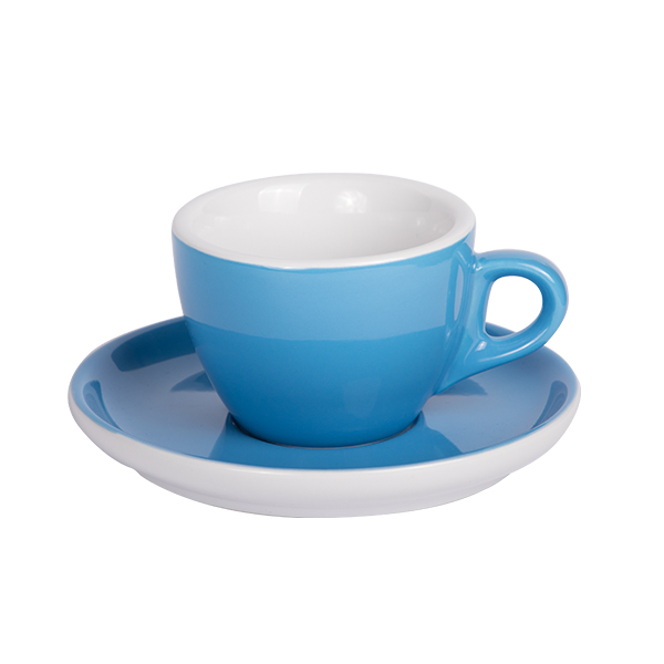 Kaffee Tasse mit Untertasse 160ml Blau 2170c