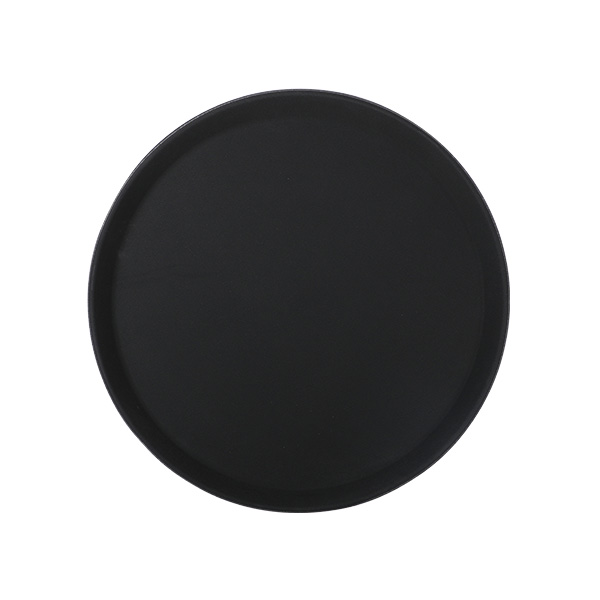 Tablett Polypropylen 36 cm, rund, schwarz