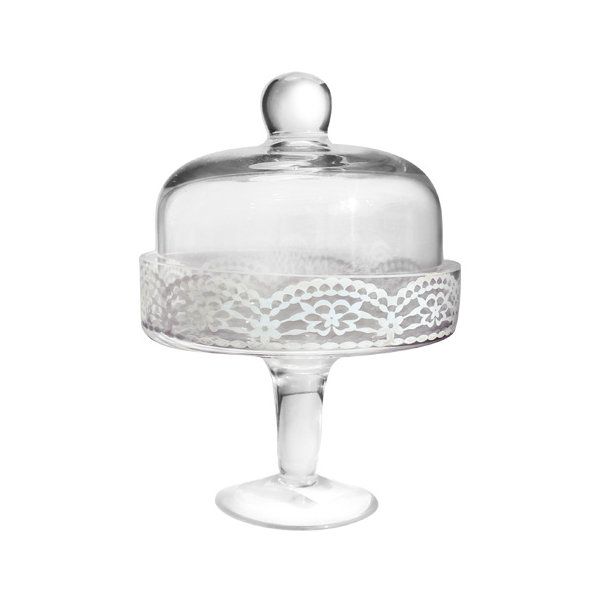 Cake Dome w/ Stand w/ decal