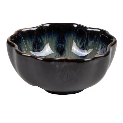 Nagare Dipschale, blau und schwarz, Ø 7,2 cm