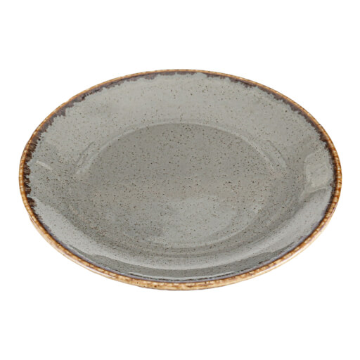 187620 Seasons Dark Grey Flat Plate 20cm