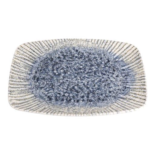 118432 Iris Blue Oval Plate 32cm