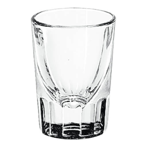 Whiskey Fluted Shot 1 oz. Line--4 1 Doz Ctns