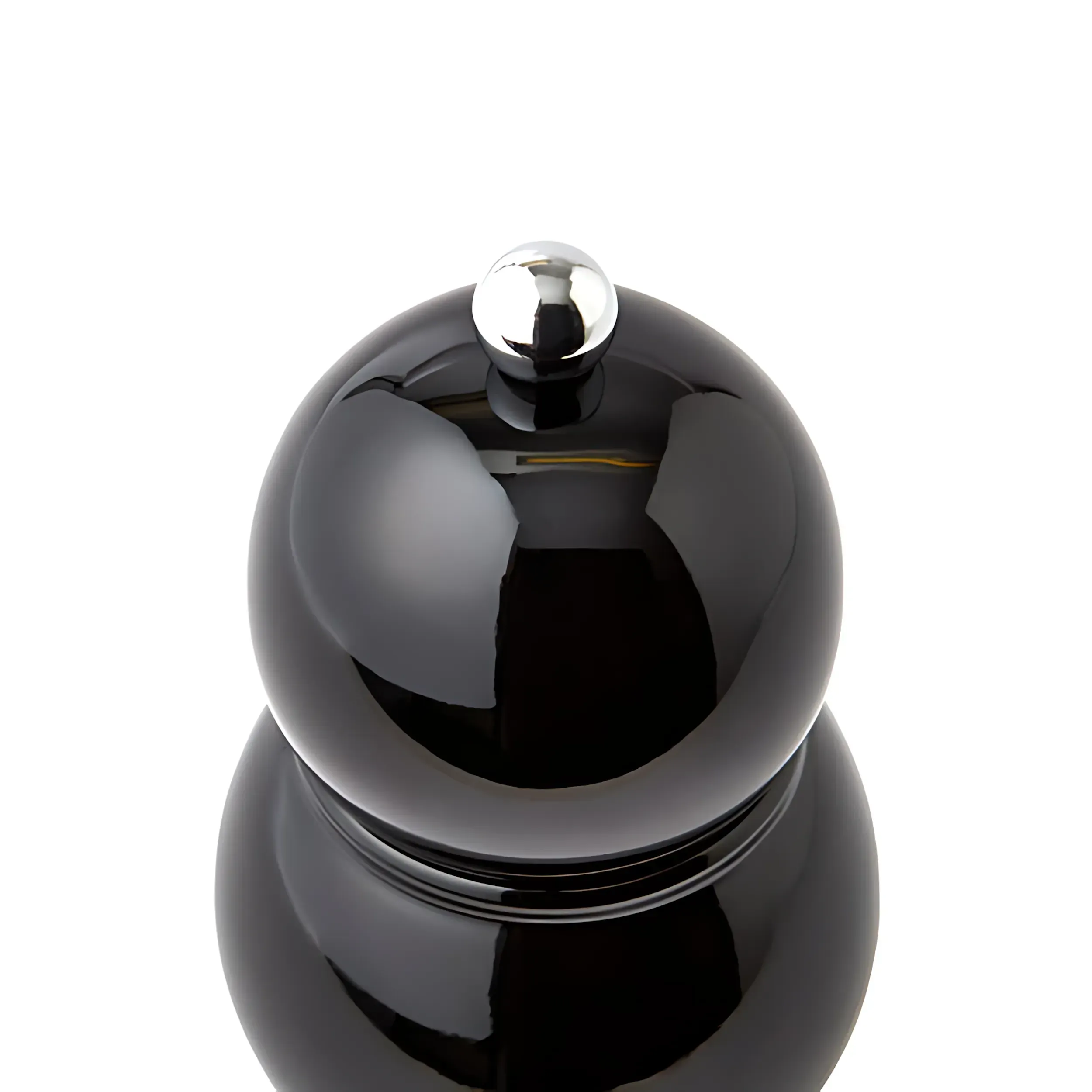 Salt & Pepper Mill "Chubbie", Black, 12 cm