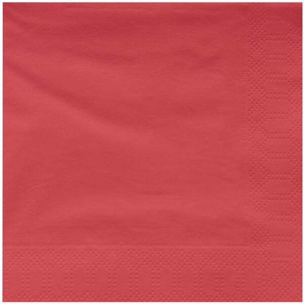 Cocktailservietten, 1/4 Falz, 2lg, 200Stk/Pkt rot