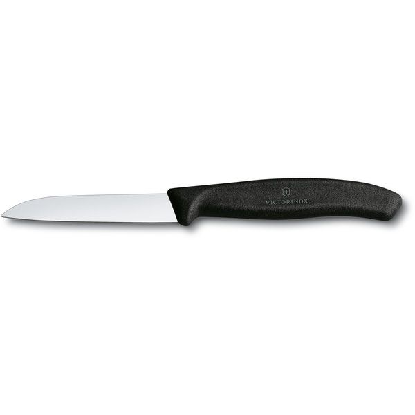 Gemüsemesser SwissClassic, 8 cm, schwarz