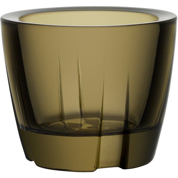 Bruk Dark Brown Votive - Kosta Boda