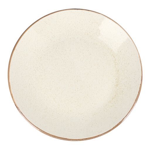 187624 Seasons Beige Flat Plate 24cm