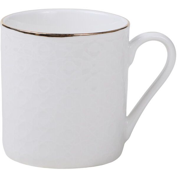 Nippon White Gold Rim Coffee Cup Stripe 100ml 6/60