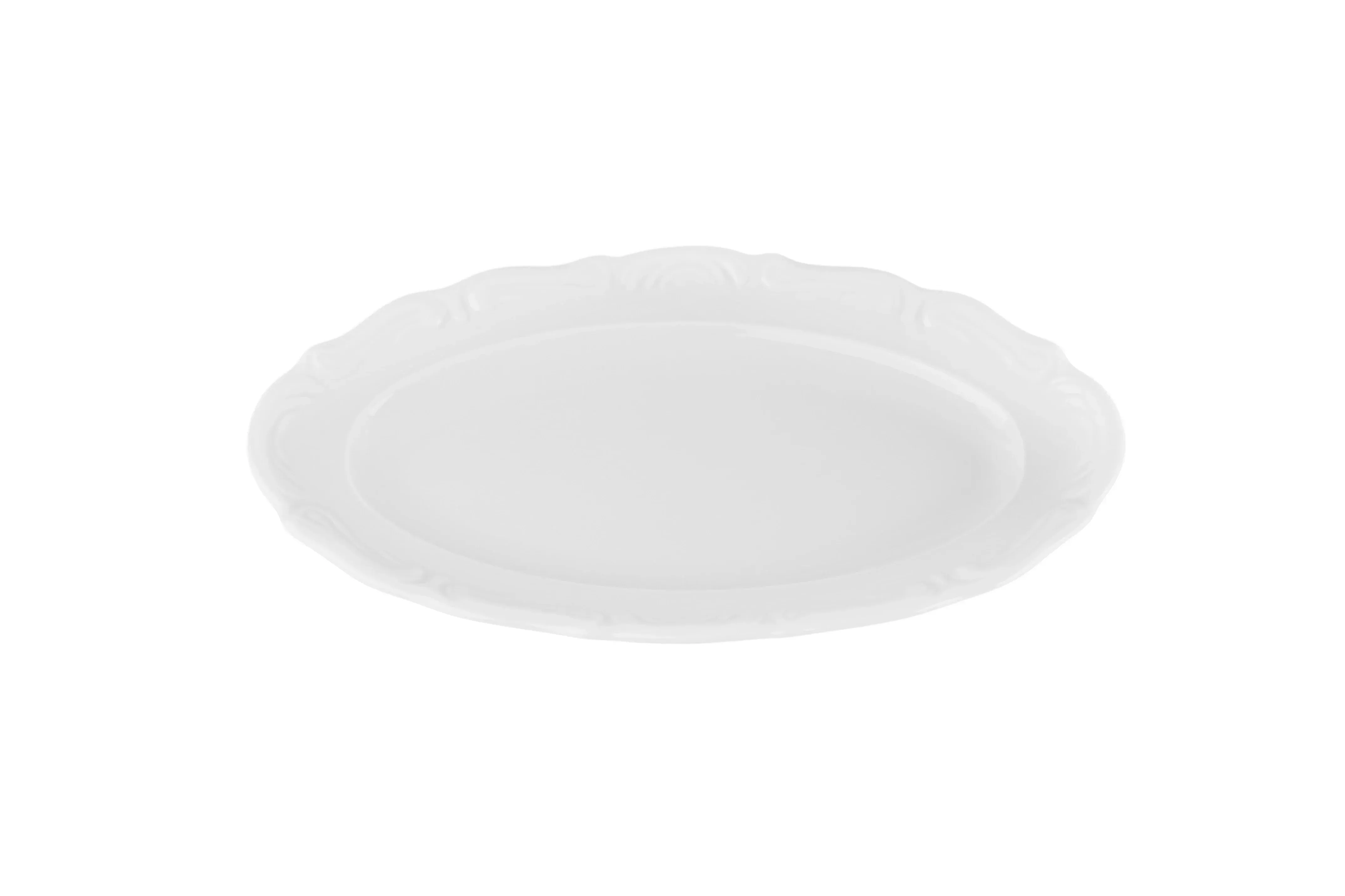 Maria White Oval Plate 33cm