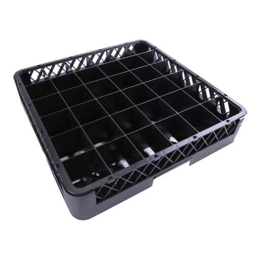 36-Compartment Basiskorb 50x50x10 Schwarz