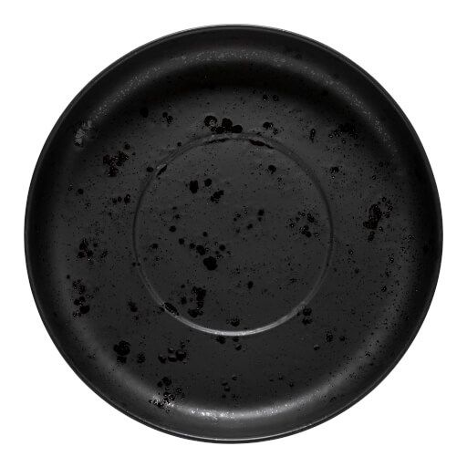 Deep Round Plate "Resonance", black, 29 cm