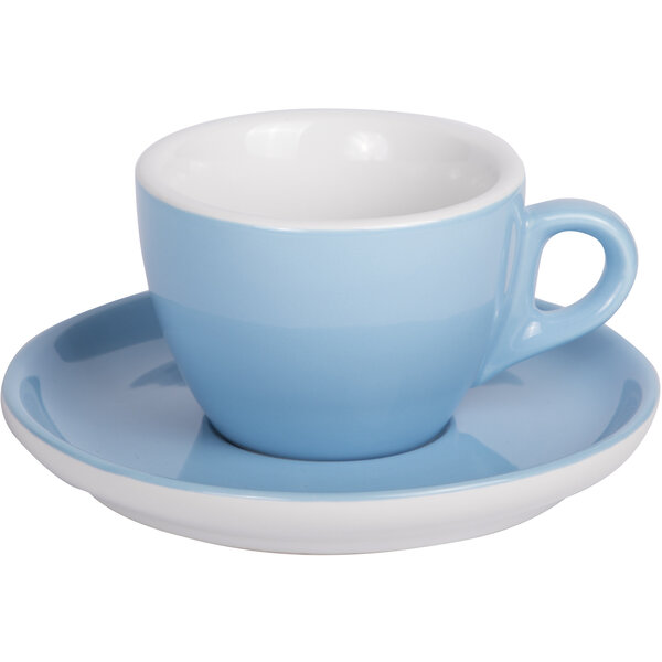 Kaffee Tasse mit Untertasse 160ml Blau 283C