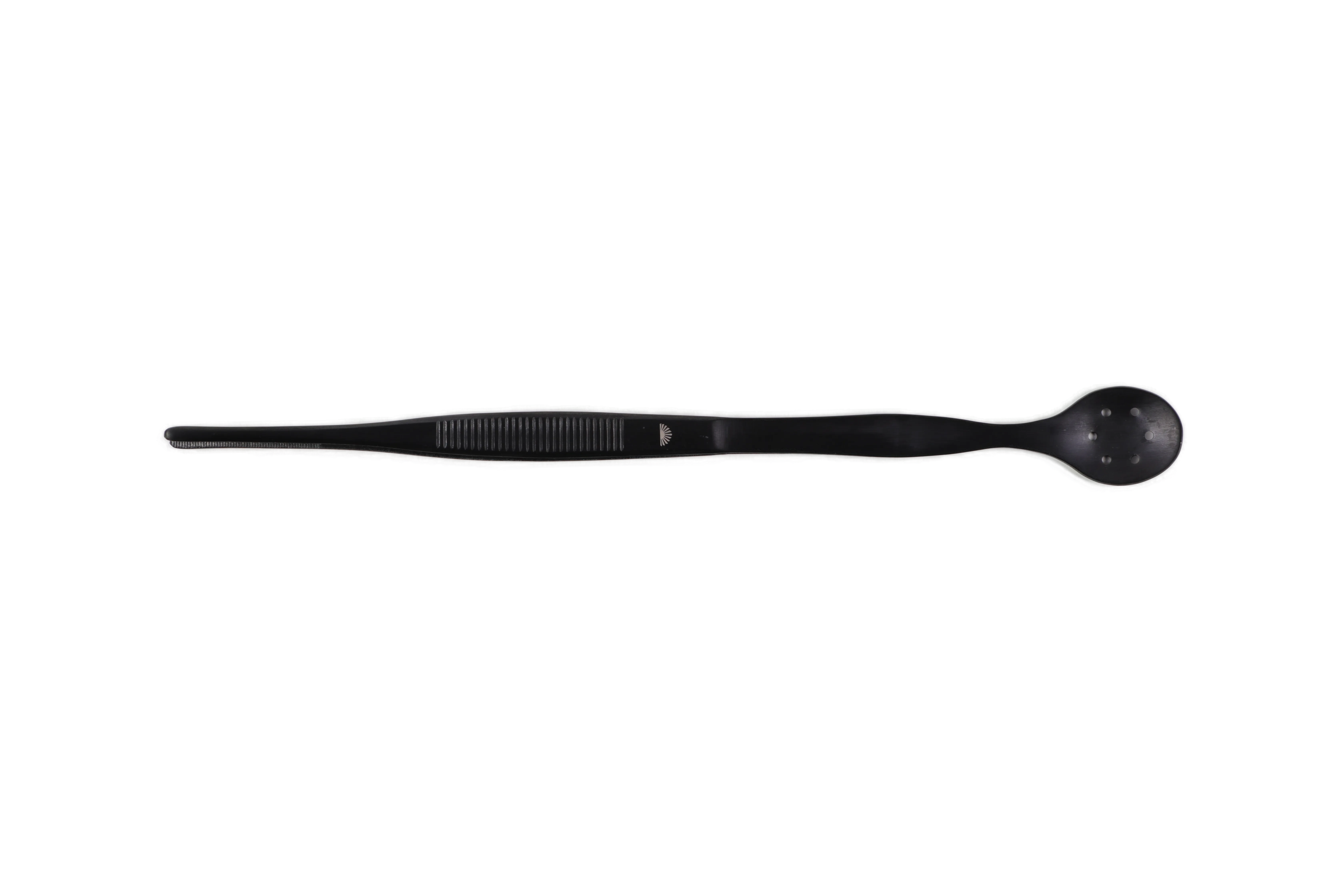 Tweezers with spoon, gunmetal 27 cm