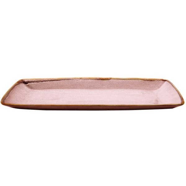Ming Platte rechteckig, rose 35cm