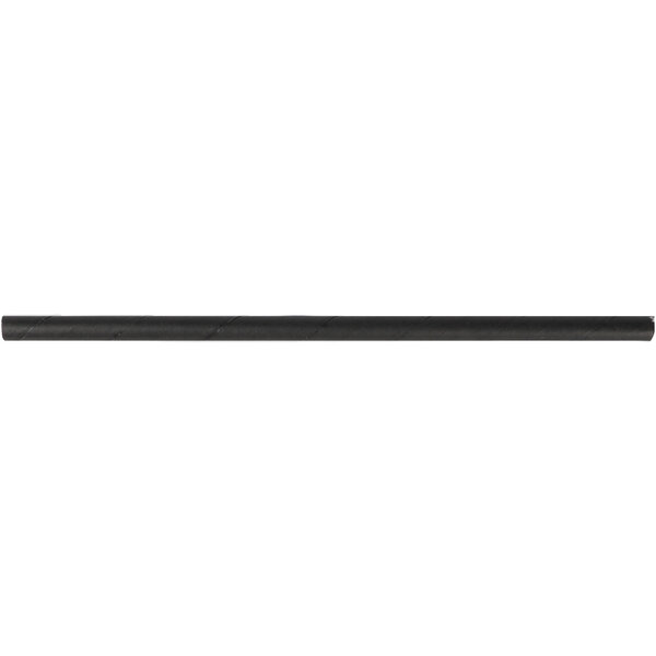 Papier Trinkhalme schwarz 8x230mm