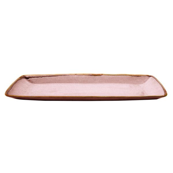 Ming Platte rechteckig, rose 30cm