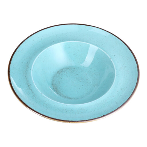 173925 Porland Seasons Turquoise Deep Plate 26cm 