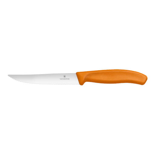 Pizzamesser, orange mit Wellen