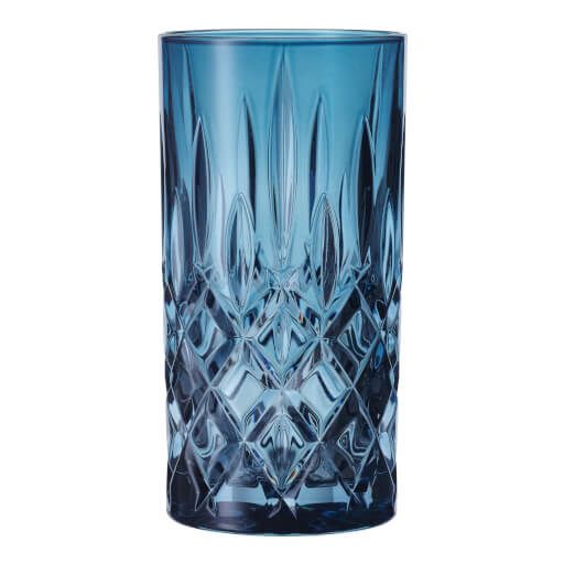 2-pcs Set Longdrink Glass "Noblesse", Vintage Blue, 395 ml