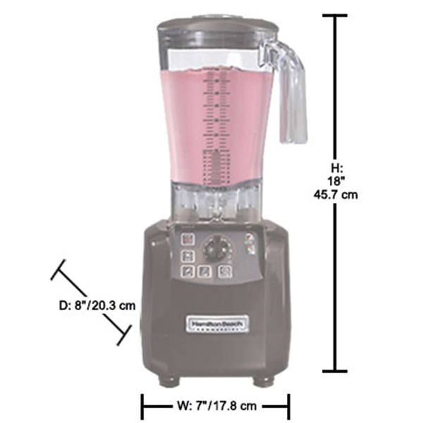 Hamilton Beach Bar Blender mit Kunstoffaufsatz, CE