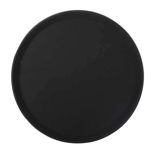 Tablett Polypropylen 41 cm, rund, schwarz