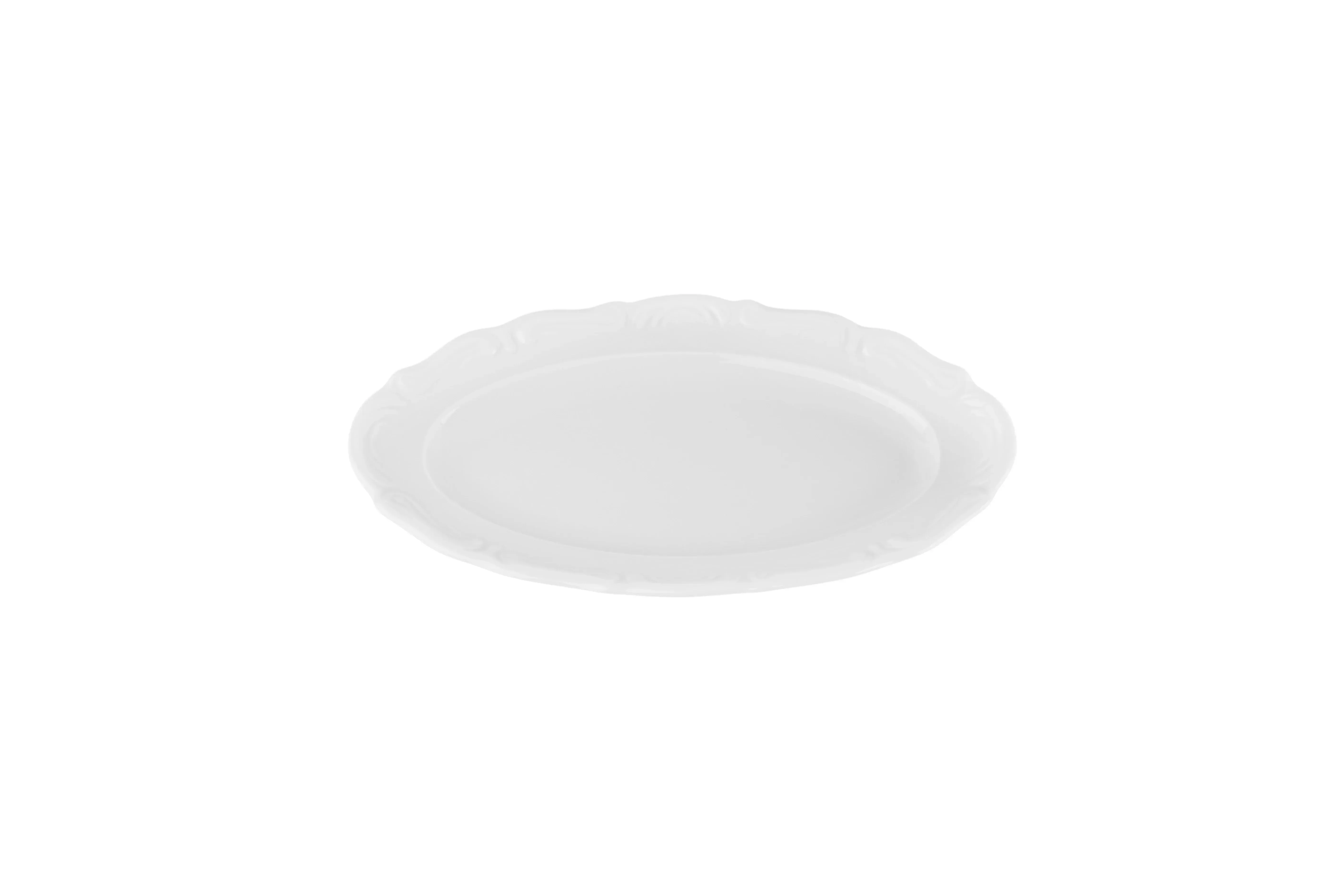 Maria White Oval Plate 22cm