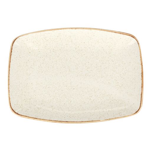 118432 Seasons Beige Oval Plate 32cm