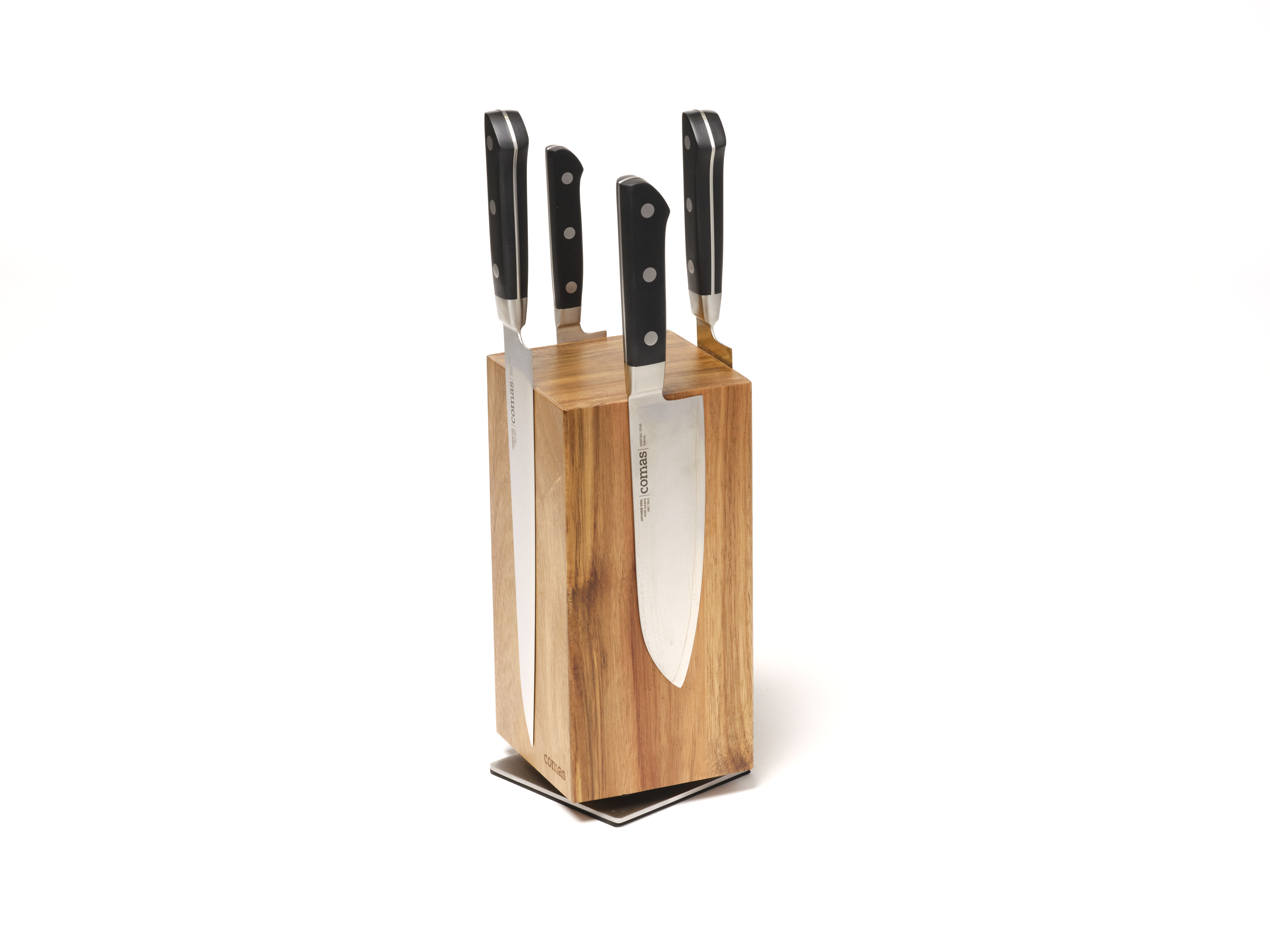 UTSET Iman Acacia Rotating Magnet Knife Display