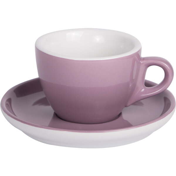 Kaffee Tasse mit Untertasse 160ml Lila