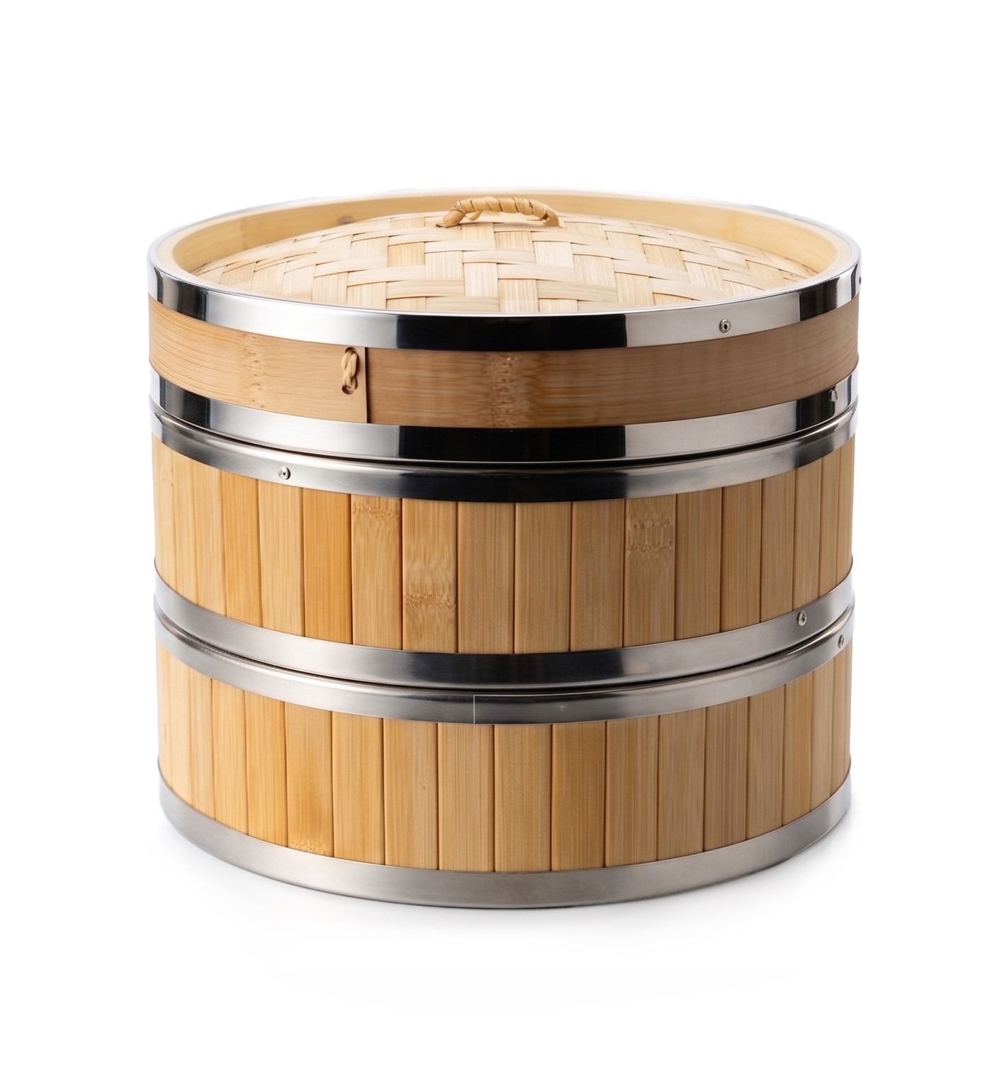 Bamboo Steamer Ø 25,4 cm 3pcs set