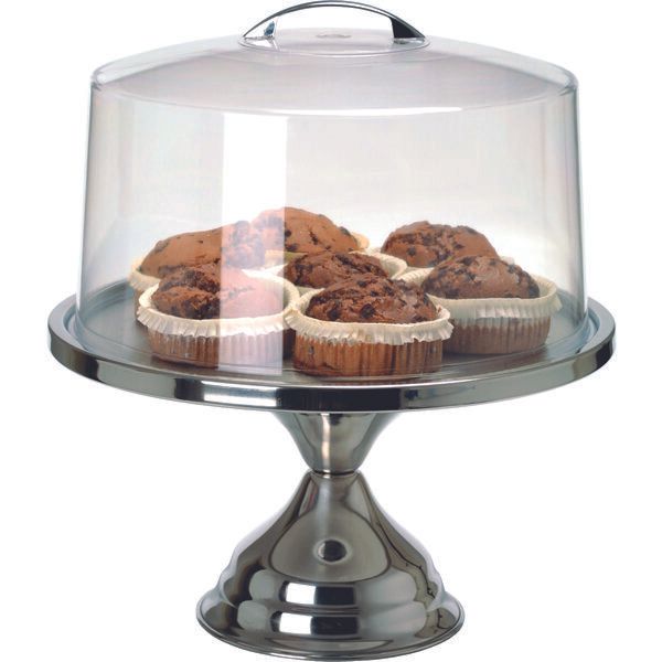 Cake Cover, Chrom Handle, Ø30 cm,19 cm hoch