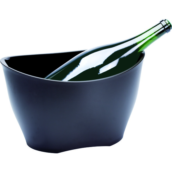 Ice Bucket oval black Ø40,5*30cm - H25cm - 13,5L