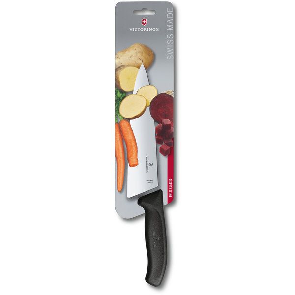 SwissClassic Tranchiermesser,extra breit,20cm,schwarz,