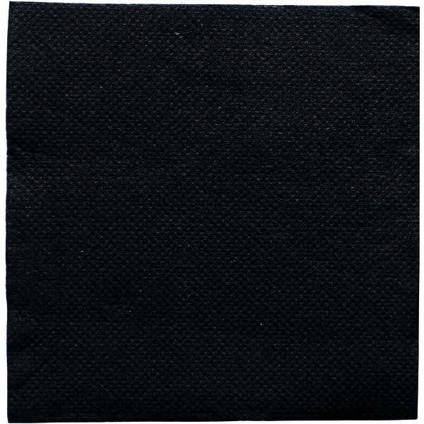 Cocktailservietten, 20x20cm ,1/4, 2lg, 100 Stk, schwarz