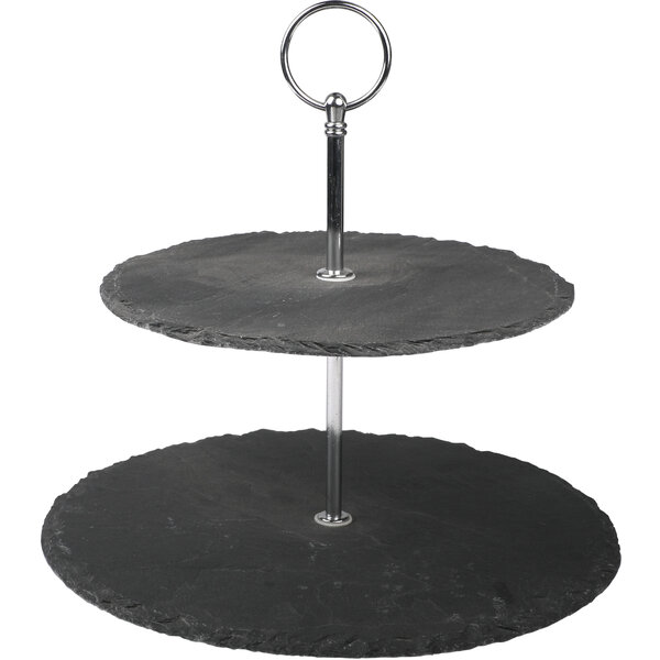 Etagere Schiefer, 2-stufig