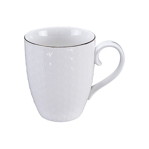 Nippon White w/Golden Rim Mug 8.5x10.2cm Star 6/36
