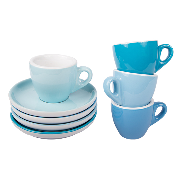 Espresso Tasse mit Untertasse 55ml Blau 283C