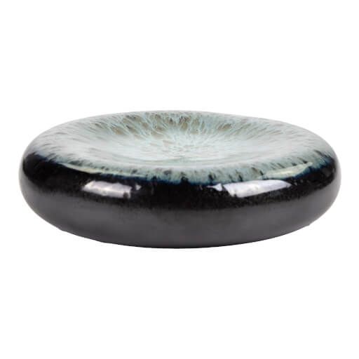 Nagare Runder Teller, blau schwarz, Ø 20,5 cm