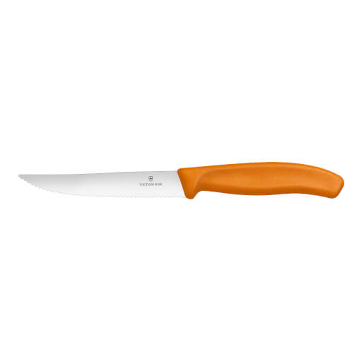 Pizzamesser, orange mit Wellen