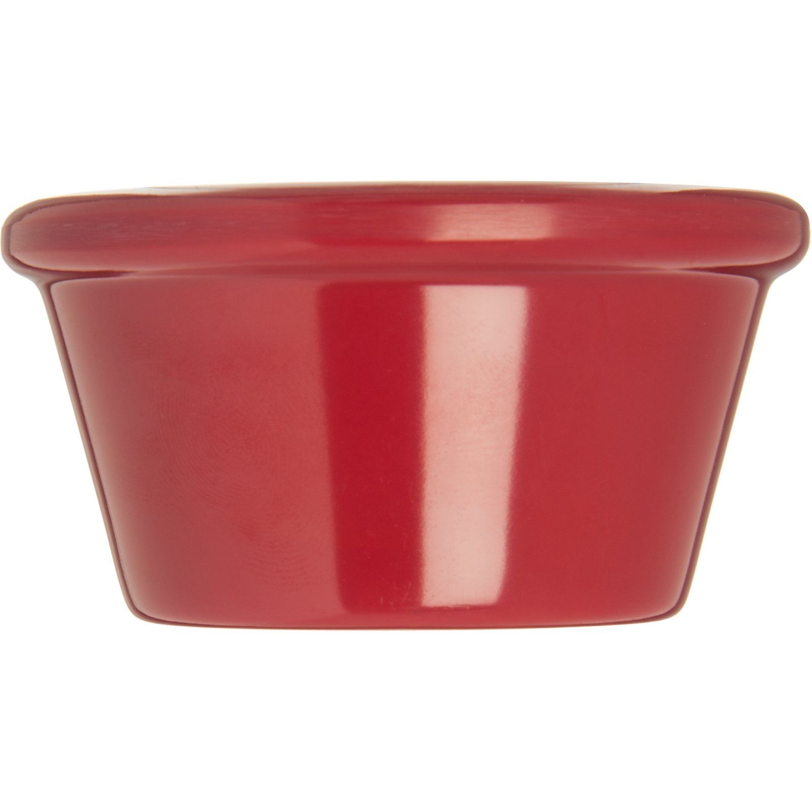 Melamine Ramekin Smooth 2 oz roma red