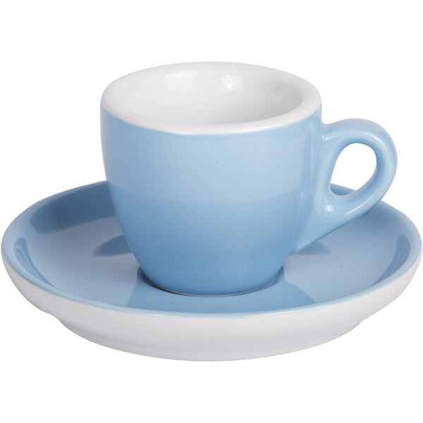 Espresso Tasse mit Untertasse 55ml Blau 283C
