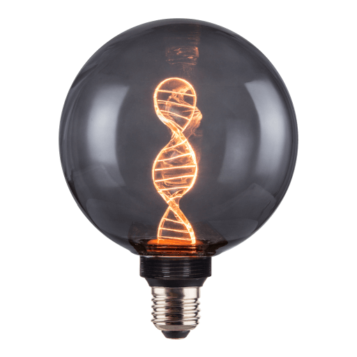 dimmable round DNA Lamp 12,5x16,4cm, smoke