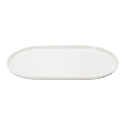 11CP28 Alumilite Chopin Oval Plate 28cm (Bottom Glazed)