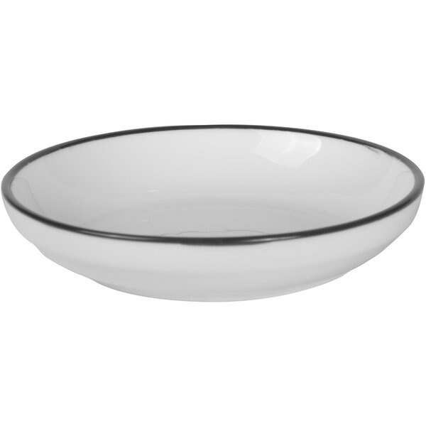 Filippa Porzellan Schale mittel mit schwarzem Rand ø 18cm