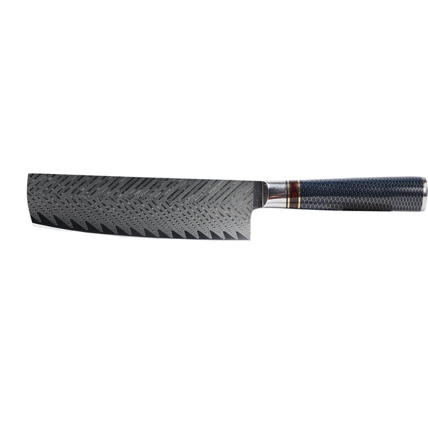 7\" Damaszener Nakiri Messer, 31,5cm